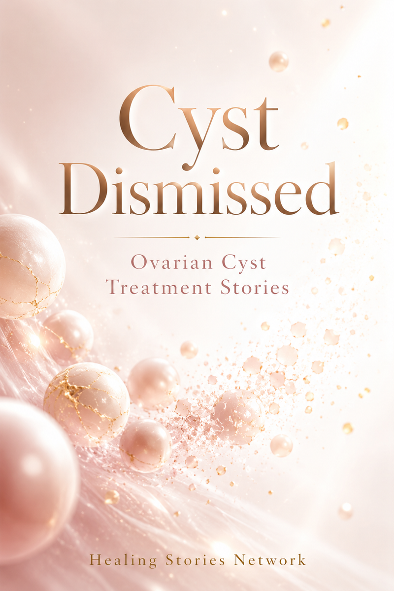 Cyst Dismissed: Ovarian Cyst Treatment Stories — ebook cover (Ovarian Cysts stories), Healing Stories Network