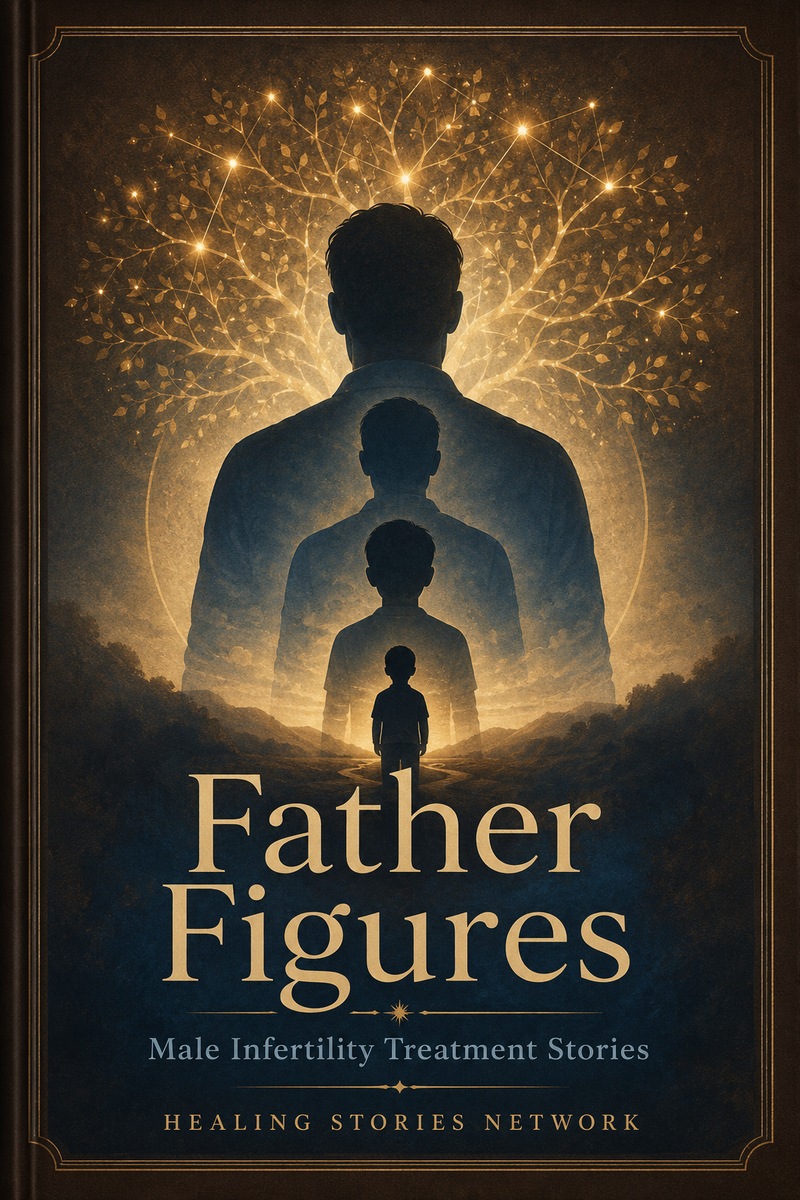 Father Figures: Male Infertility Treatment Stories — ebook cover (Male Infertility stories), Healing Stories Network