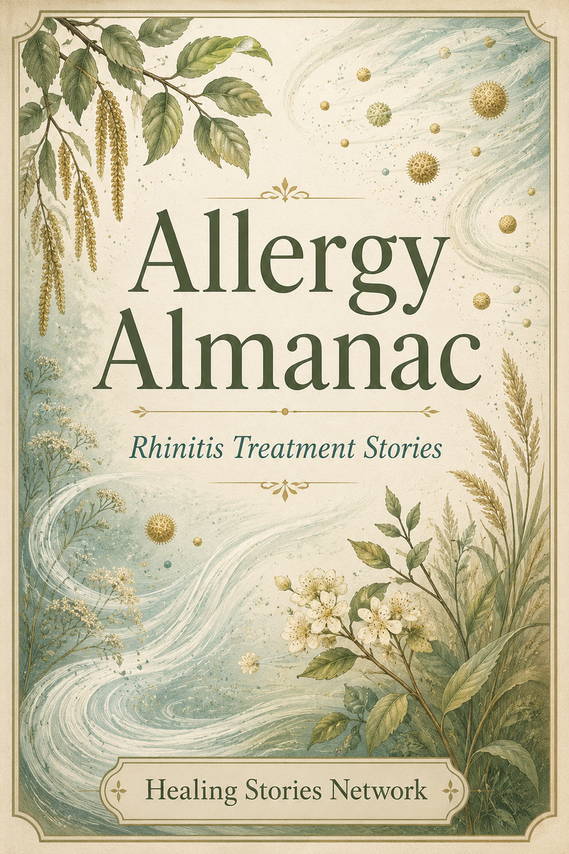 Allergy Almanac: Rhinitis Treatment Stories — ebook cover (Allergic Rhinitis stories), Healing Stories Network