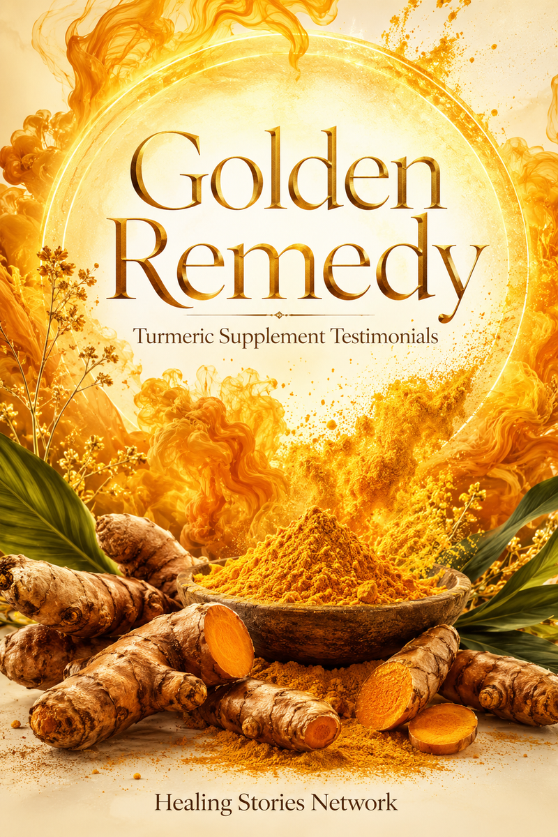 Golden Remedy: Turmeric Supplement Stories — ebook cover (Turmeric / Curcumin stories), Healing Stories Network