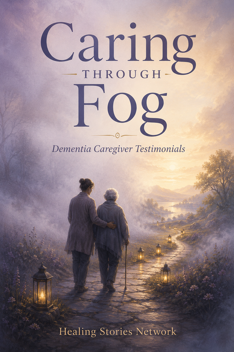 Caring Through Fog: Dementia Caregiver Stories — ebook cover (Dementia Caregiving stories), Healing Stories Network