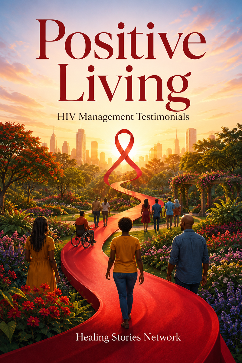 Positive Living: HIV Management Stories — ebook cover (HIV Management stories), Healing Stories Network
