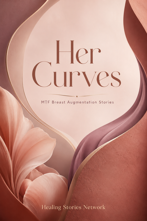 Her Curves: Male-to-Female (MTF) Breast Augmentation Stories — ebook cover (Breast Augmentation (MTF) stories), Healing Stories Network
