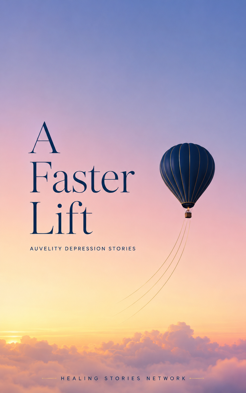 A Faster Lift: Auvelity Depression Stories — ebook cover (Auvelity stories), Healing Stories Network