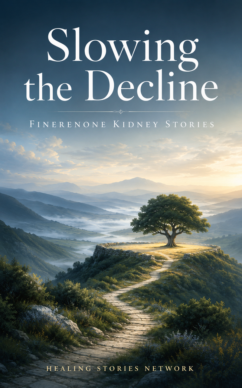 Slowing the Decline: Finerenone Kidney Stories — ebook cover (Finerenone stories), Healing Stories Network