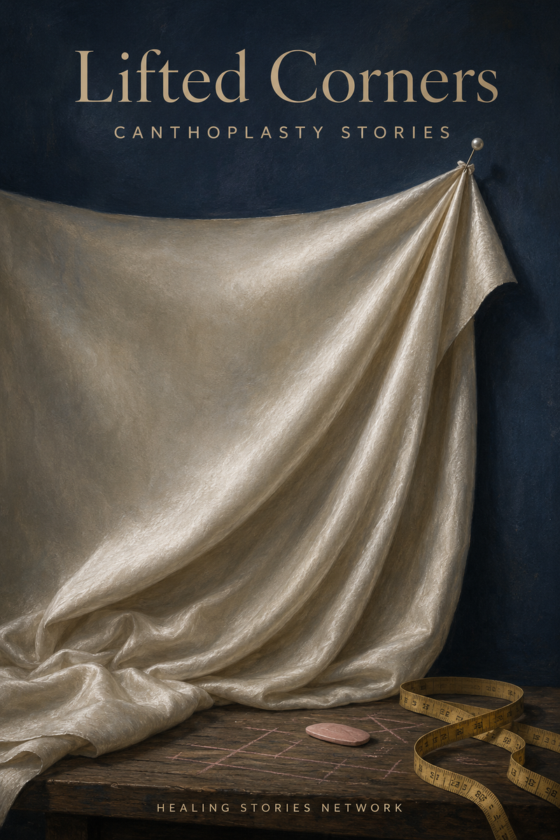 Lifted Corners: Canthoplasty Stories — ebook cover (Canthoplasty stories), Healing Stories Network