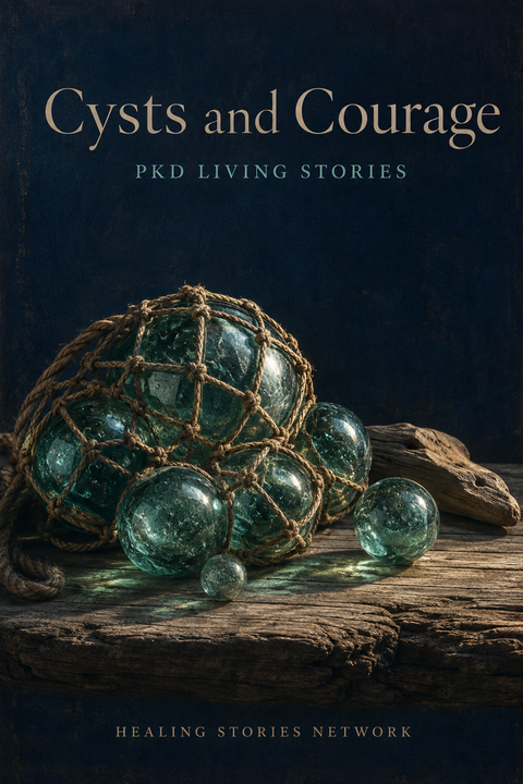 Cysts and Courage: PKD Living Stories — ebook cover (Polycystic Kidney Disease stories), Healing Stories Network