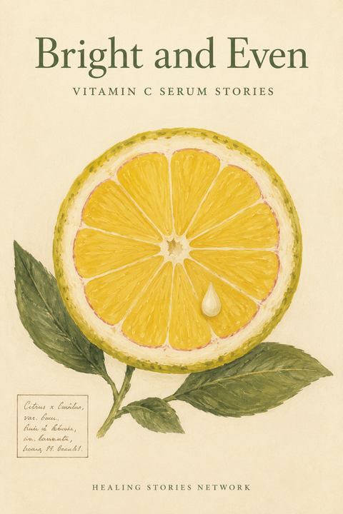 Bright and Even: Vitamin C Serum Stories — ebook cover (Vitamin C Serum stories), Healing Stories Network