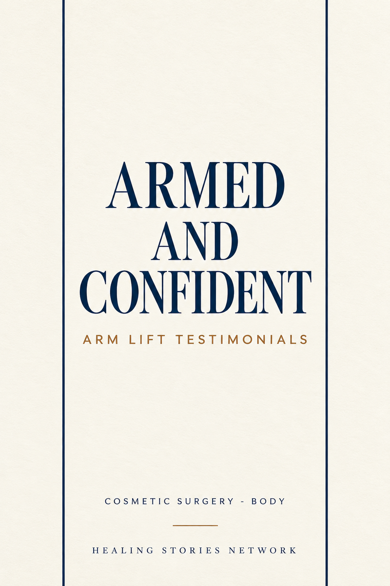 Armed and Confident: Arm Lift Testimonials — Cosmetic Surgery - Body — Healing Stories Network book cover