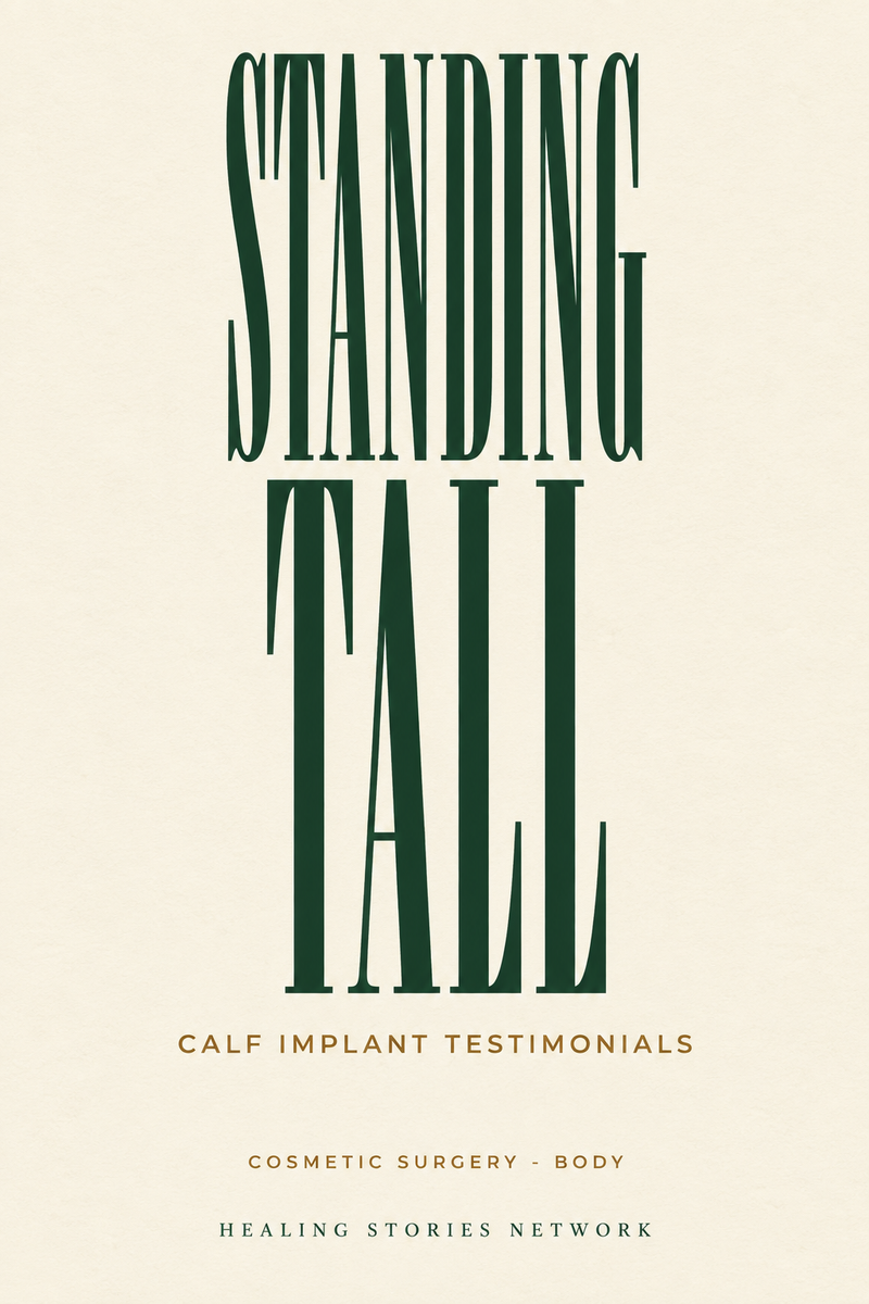 Standing Tall: Calf Implant Testimonials — Cosmetic Surgery - Body — Healing Stories Network book cover