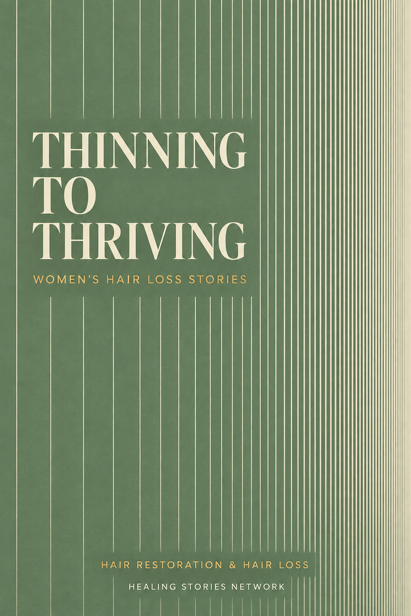 Thinning to Thriving: Women's Hair Loss Stories — Hair Restoration & Hair Loss — Healing Stories Network book cover