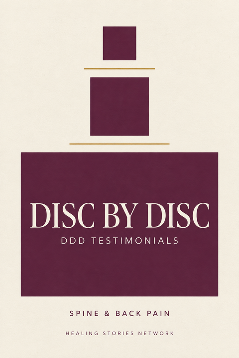 Disc by Disc: DDD Testimonials — Spine & Back Pain — Healing Stories Network book cover