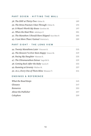 Sample page 3 from 26.2 Stories: Marathon Running Voices