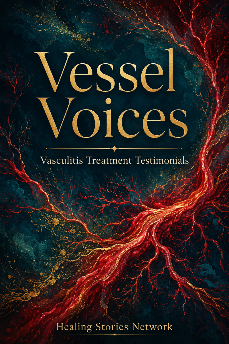 Vessel Voices: Vasculitis Treatment Stories — ebook cover (Vasculitis stories), Healing Stories Network