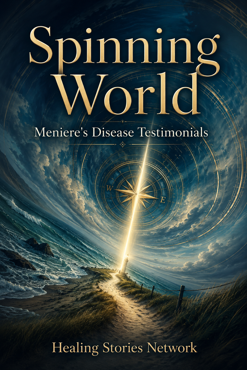 Spinning World: Meniere's Disease Stories — ebook cover (Meniere's Disease stories), Healing Stories Network