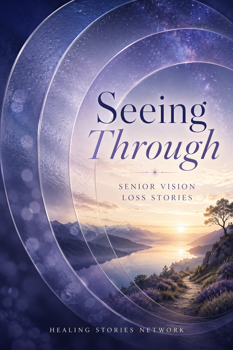 Seeing Through: Senior Vision Loss Stories — ebook cover (Macular Degeneration in Seniors stories), Healing Stories Network