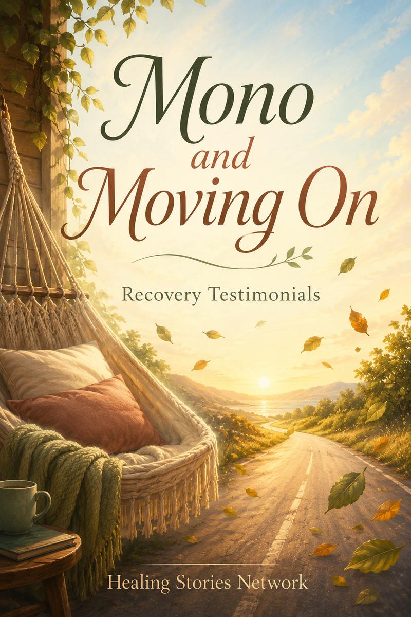 Mono and Moving On: Recovery Stories — ebook cover (Mononucleosis stories), Healing Stories Network