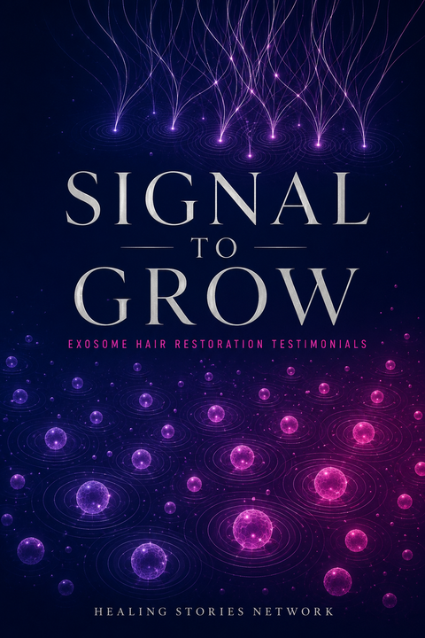 Signal to Grow: Exosome Hair Restoration Stories — ebook cover (Exosome Hair Therapy stories), Healing Stories Network