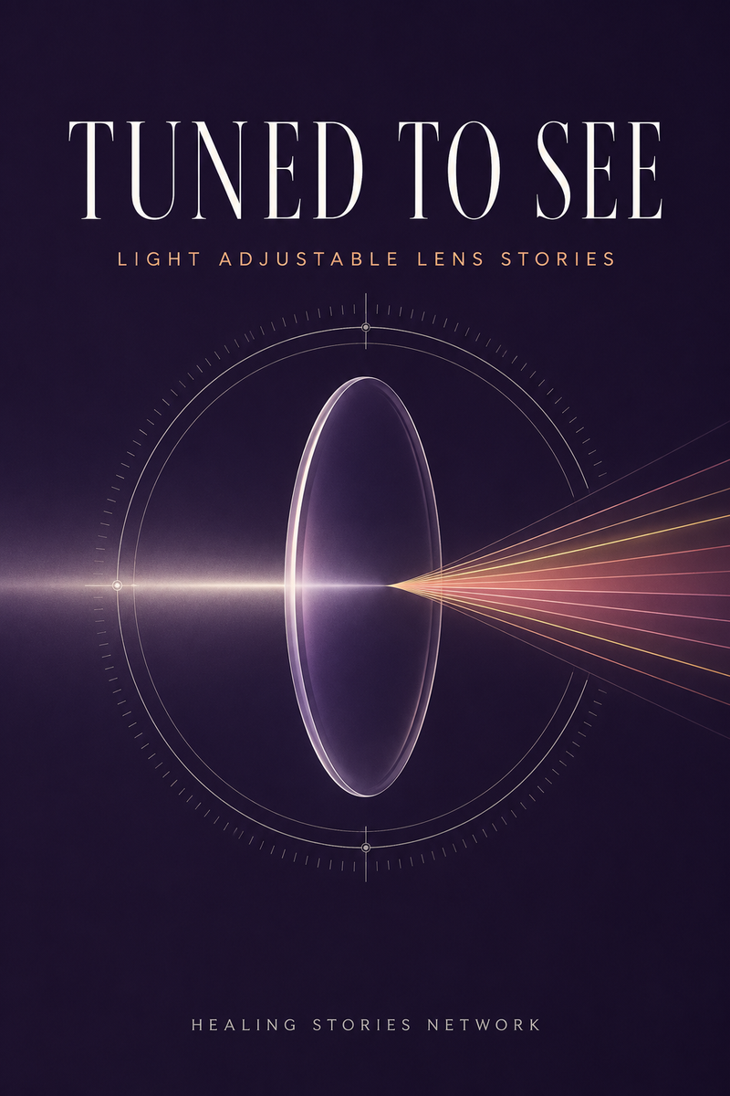 Tuned to See: Light Adjustable Lens Stories — ebook cover (Light Adjustable Lens stories), Healing Stories Network