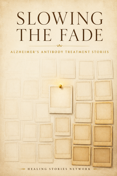 Slowing the Fade: Alzheimer's Antibody Treatment Stories — ebook cover (Anti-Amyloid Therapy stories), Healing Stories Network