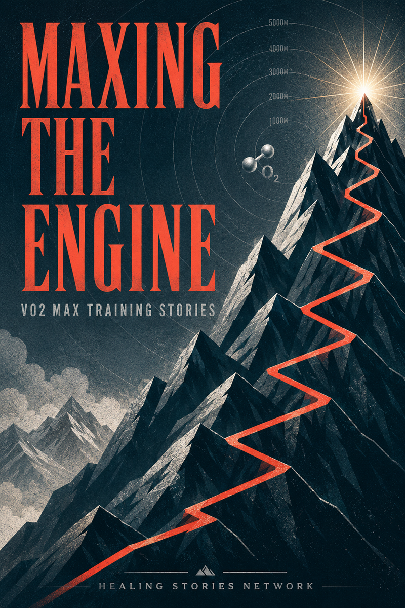 Maxing the Engine: VO2 Max Training Stories — ebook cover (VO2 Max Training stories), Healing Stories Network