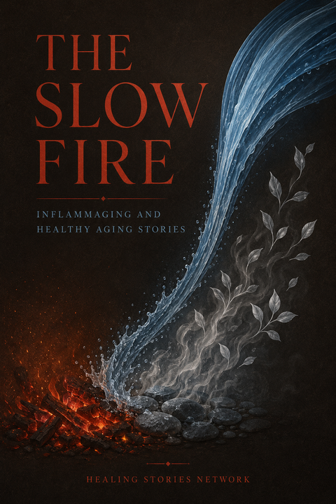 The Slow Fire: Inflammaging and Healthy Aging Stories — ebook cover (Inflammaging stories), Healing Stories Network