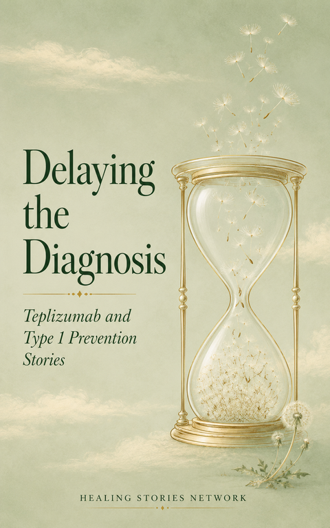 Delaying the Diagnosis: Teplizumab and Type 1 Prevention Stories — ebook cover (Teplizumab stories), Healing Stories Network