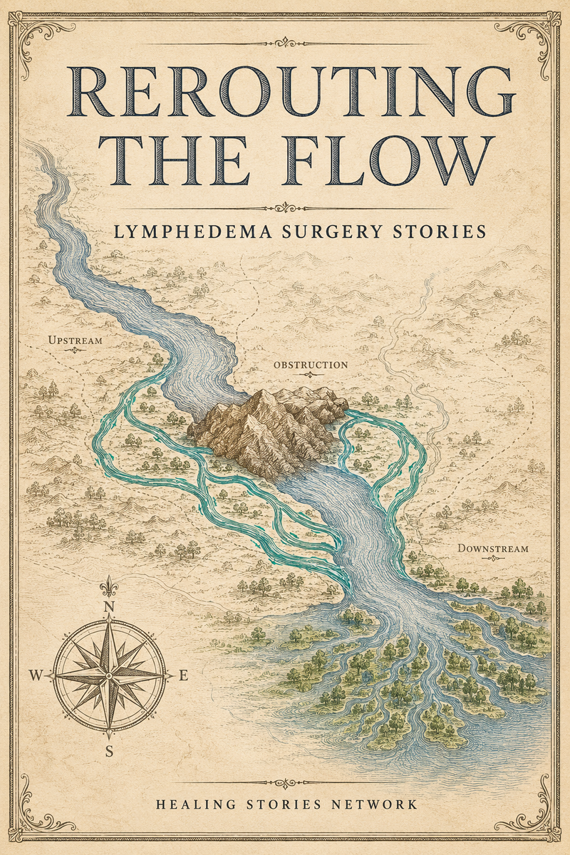Rerouting the Flow: Lymphedema Surgery Stories — ebook cover (Lymphedema Surgery stories), Healing Stories Network
