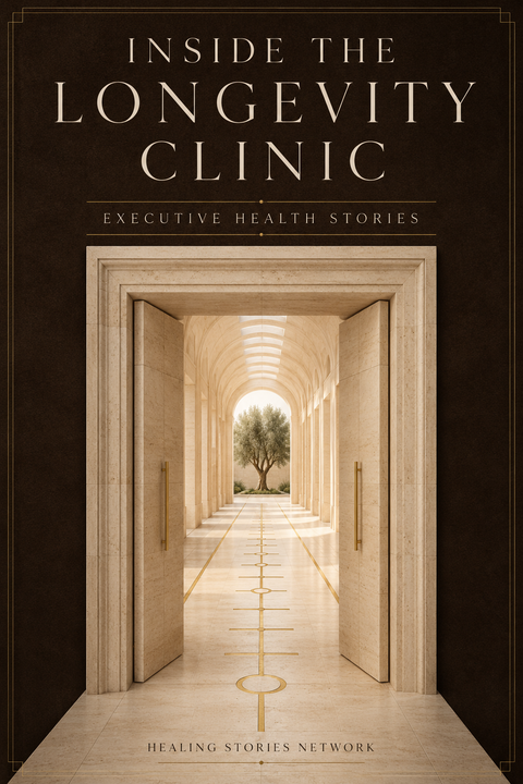 Inside the Longevity Clinic: Executive Health Stories — ebook cover (Longevity Clinics stories), Healing Stories Network
