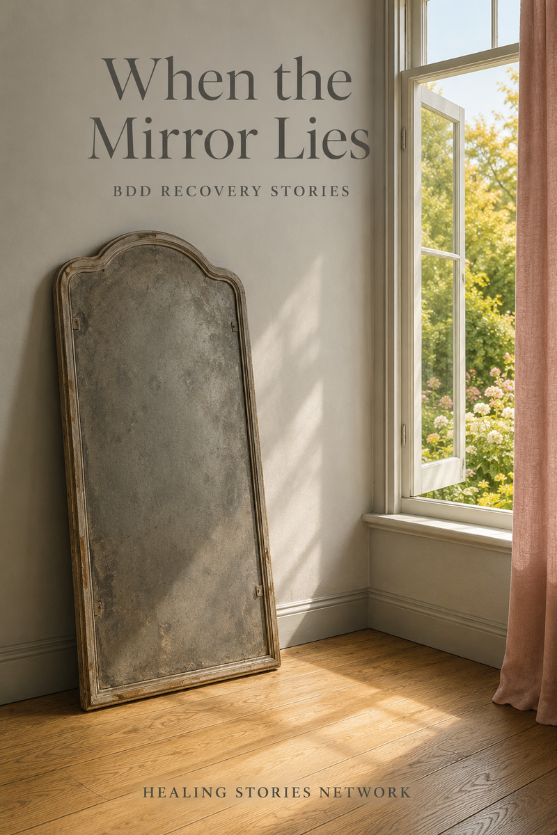 When the Mirror Lies: BDD Recovery Stories — ebook cover (Body Dysmorphic Disorder stories), Healing Stories Network