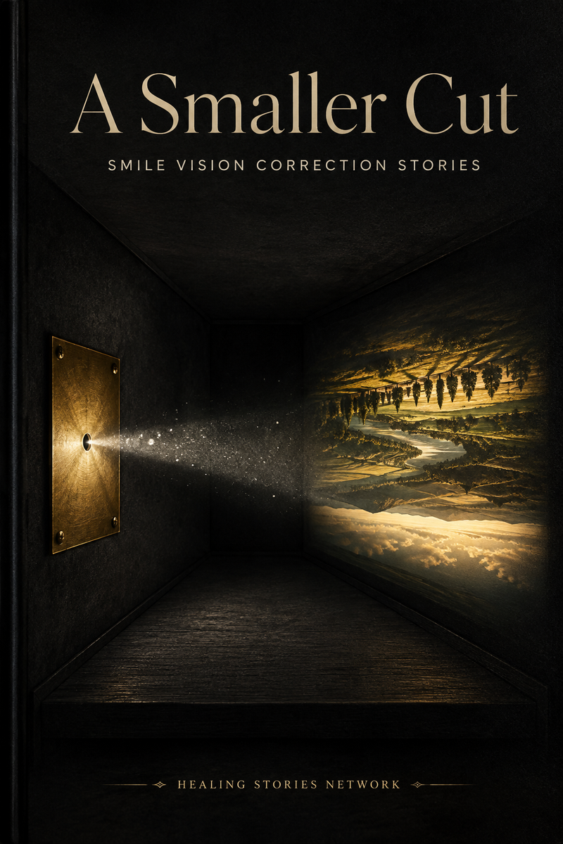 A Smaller Cut: SMILE Vision Correction Stories — ebook cover (SMILE Vision Correction stories), Healing Stories Network