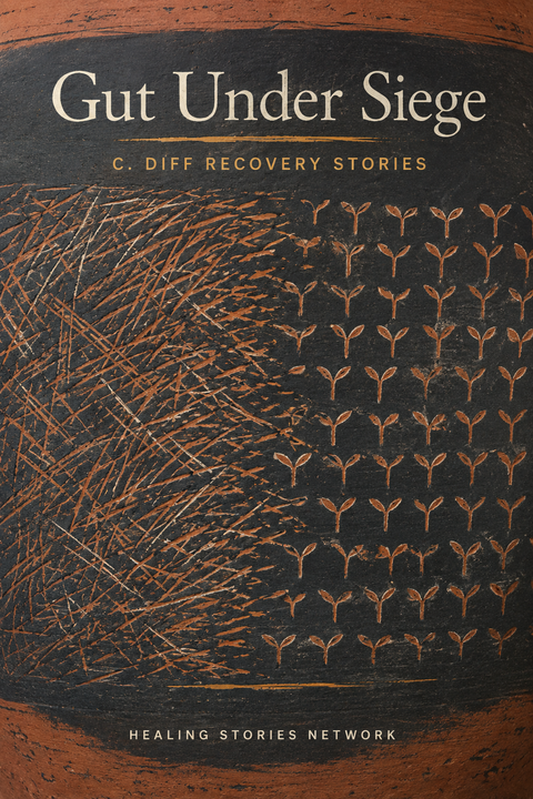 Gut Under Siege: C. diff Recovery Stories — ebook cover (C. diff stories), Healing Stories Network