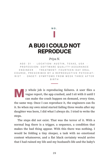 Sample page 3 from A New Option: Zuranolone Postpartum Stories