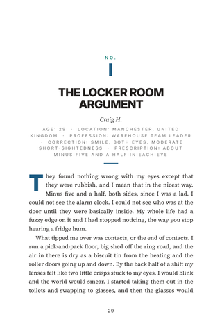 Sample page 1 from A Smaller Cut — a first-person SMILE Vision Correction story
