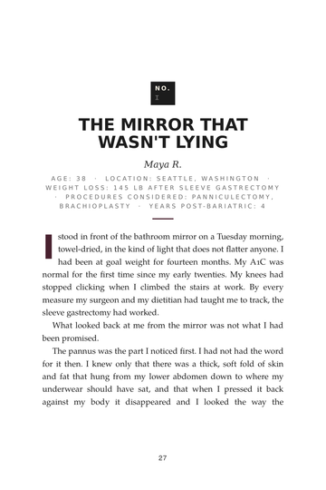 Sample page 1 from After the Loss: Body Contouring After Weight Loss