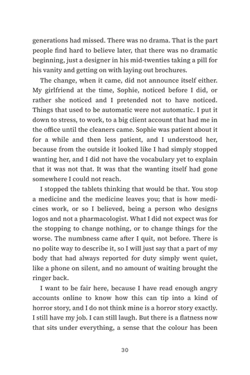 Sample page 4 from After the Pill: Post-Finasteride Syndrome Stories