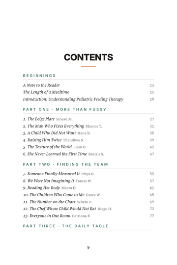 Sample page 1 from Beyond Picky Eating: Pediatric Feeding Therapy Stories