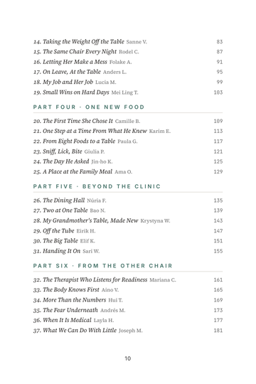 Sample page 2 from Beyond Picky Eating: Pediatric Feeding Therapy Stories