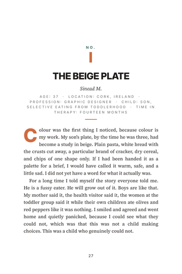 Sample page 3 from Beyond Picky Eating: Pediatric Feeding Therapy Stories