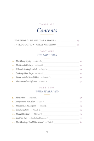 Sample page 1 from Beyond the Baby Blues: Postpartum Depression Stories