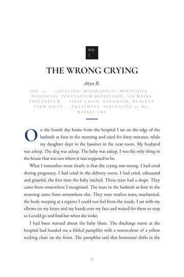 Sample page 4 from Beyond the Baby Blues: Postpartum Depression Stories