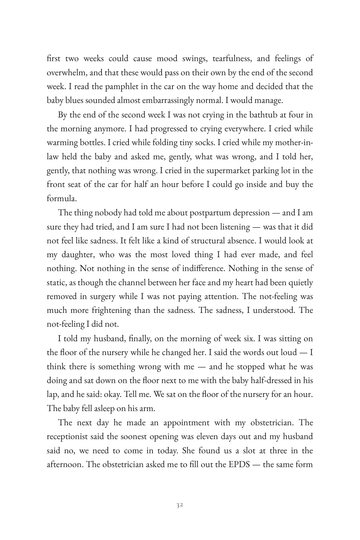 Sample page 5 from Beyond the Baby Blues: Postpartum Depression Stories
