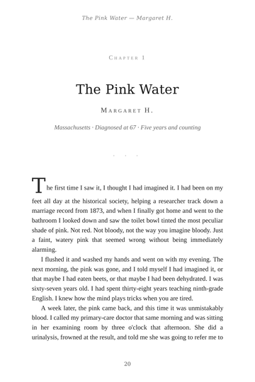 Sample page 4 from Beyond the Diagnosis: Bladder Cancer Stories
