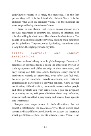 Sample page 1 from Beyond the Diagnosis — a first-person STI Recovery & Stigma story