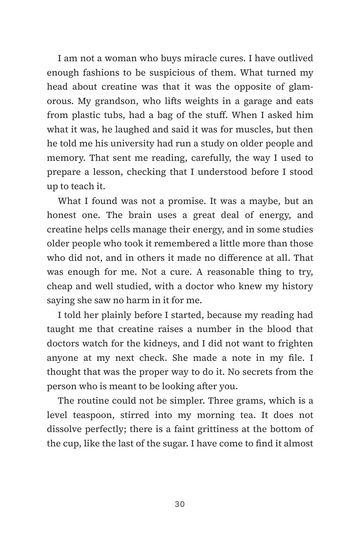 Sample page 4 from Beyond the Gym: Creatine for Cognition Stories