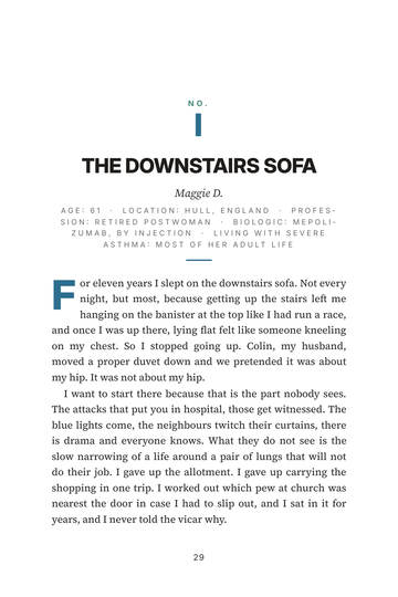 Sample page 3 from Beyond the Inhaler: Biologics for Severe Asthma Stories