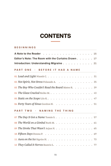 Sample page 1 from Beyond the Migraine: Headache Recovery Stories