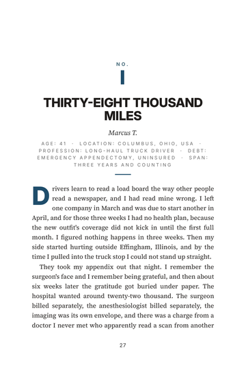 Sample page 4 from Billing Blues: Medical Debt Recovery Stories