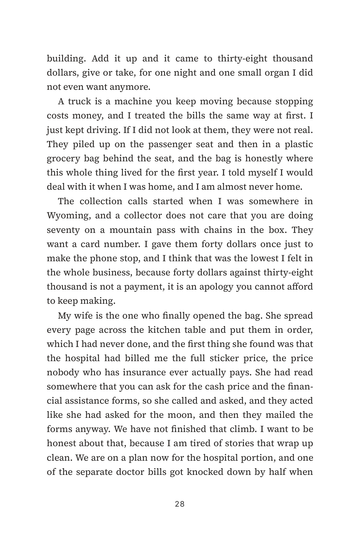 Sample page 5 from Billing Blues: Medical Debt Recovery Stories