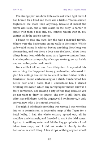Sample page 2 from Bladder Matters — a first-person Overactive Bladder story